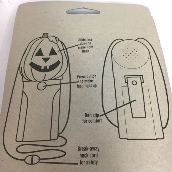 Fun World Blinking Safety Light Pumpkin Easter Unlimited NWT NOS - Picture 5 of 9